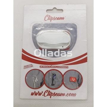 Clip solapa magnético. Blanco - Imagen 1