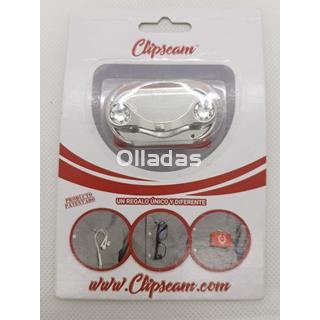 Clip solapa magnético plateado. - Imagen 1