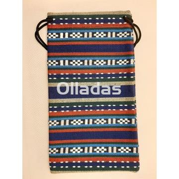 Estuche gafas étnico. Cierre de cordón. - Imagen 2