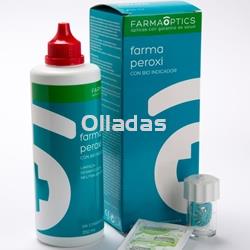 Farmaperoxi con bio indicador 360ml y 45 comprimidos. Limpieza lentes de contacto. - Imagen 1