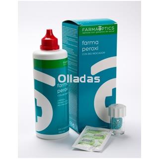 Farmaperoxi con bio indicador 360ml y 45 comprimidos. Limpieza lentes de contacto. - Imagen 1